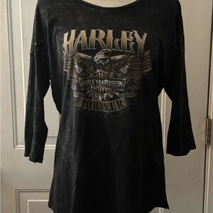 Harley-Davidson Forever Eagle Long Sleeve Top Bayside VA Size M